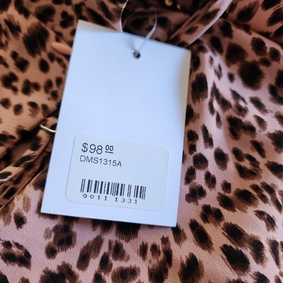 ESTHER PENN SPAGHETTI STRAP ANIMAL PRINT DRESS - Picture 6 of 7